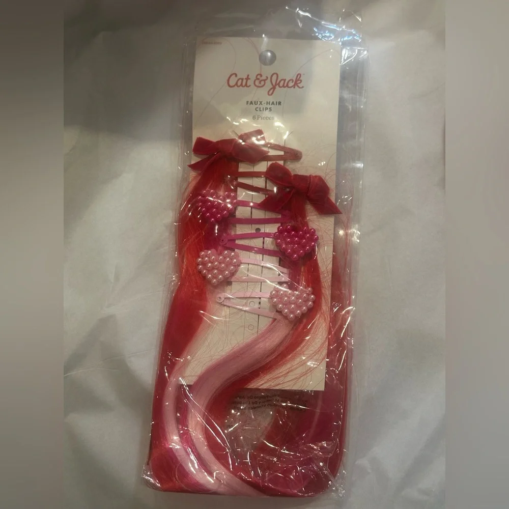 Valentine Pink and Red‎ Hair Accessories
